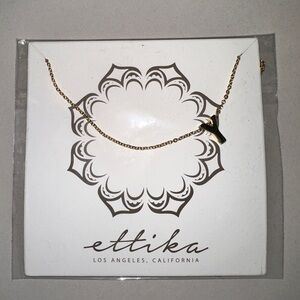 Ettika gold plated initial necklace